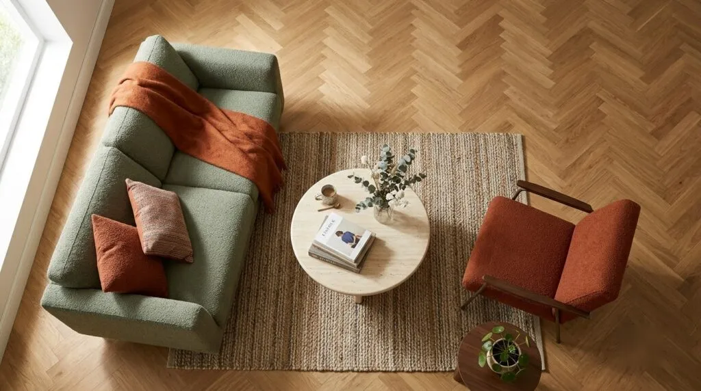 How Furniture Placement Shapes a Calm Living Room Layout — a calm, sensory-friendly home