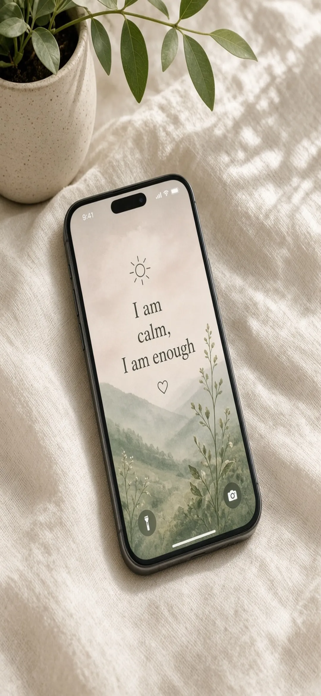 Calm Affirmation Phone Wallpaper Pack printable mockup